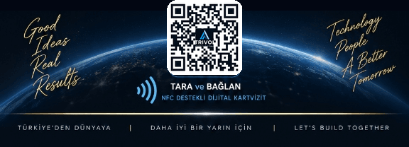Digital Business Card QR & Earth Horizon